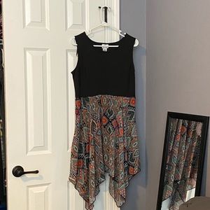 Sweet Storm Asymmetrical Sleeveless Dress XL